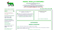 Desktop Screenshot of masks-wigs-and-costumes.com